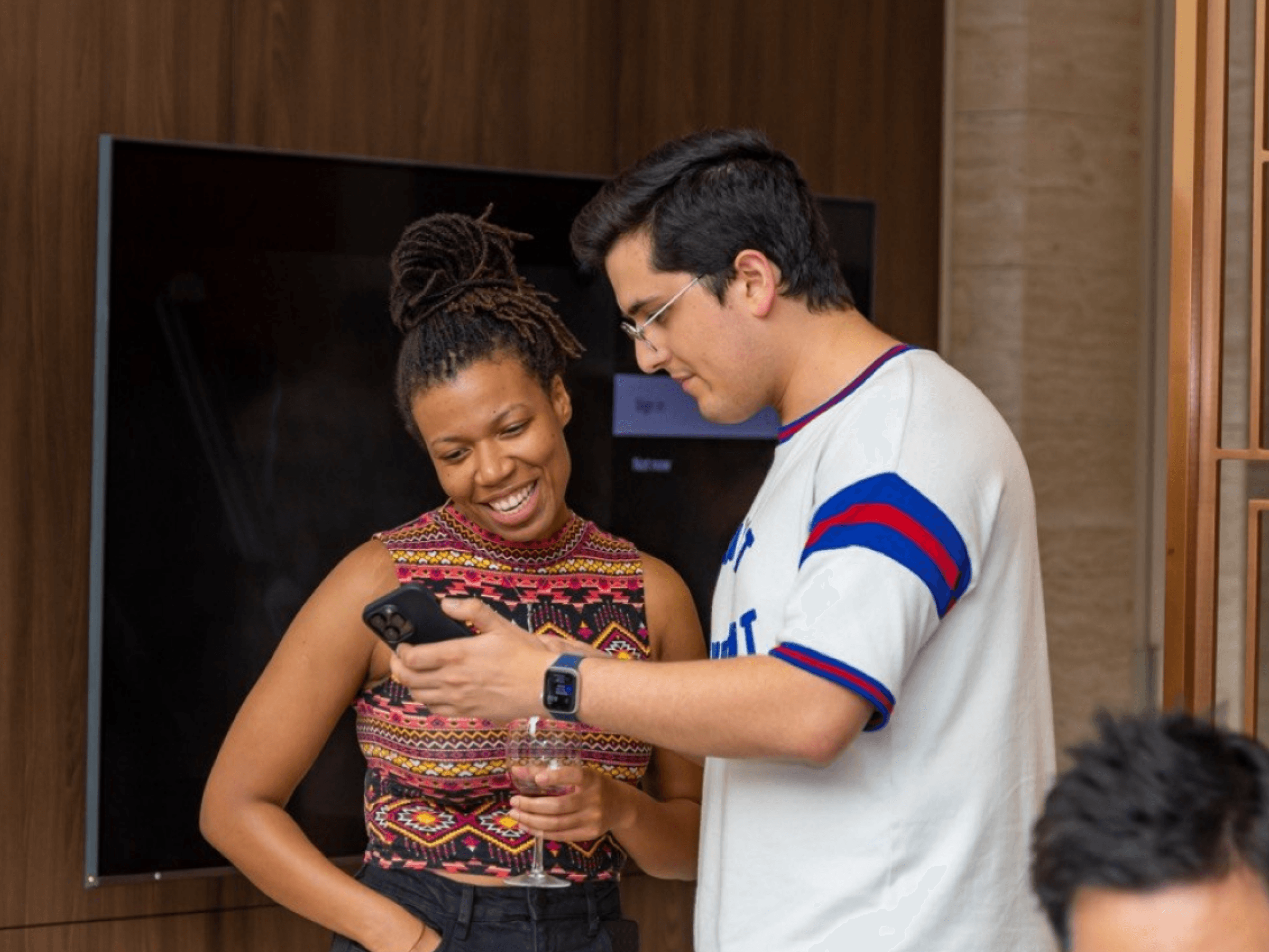 Two W3A guests sharing a moment during an event