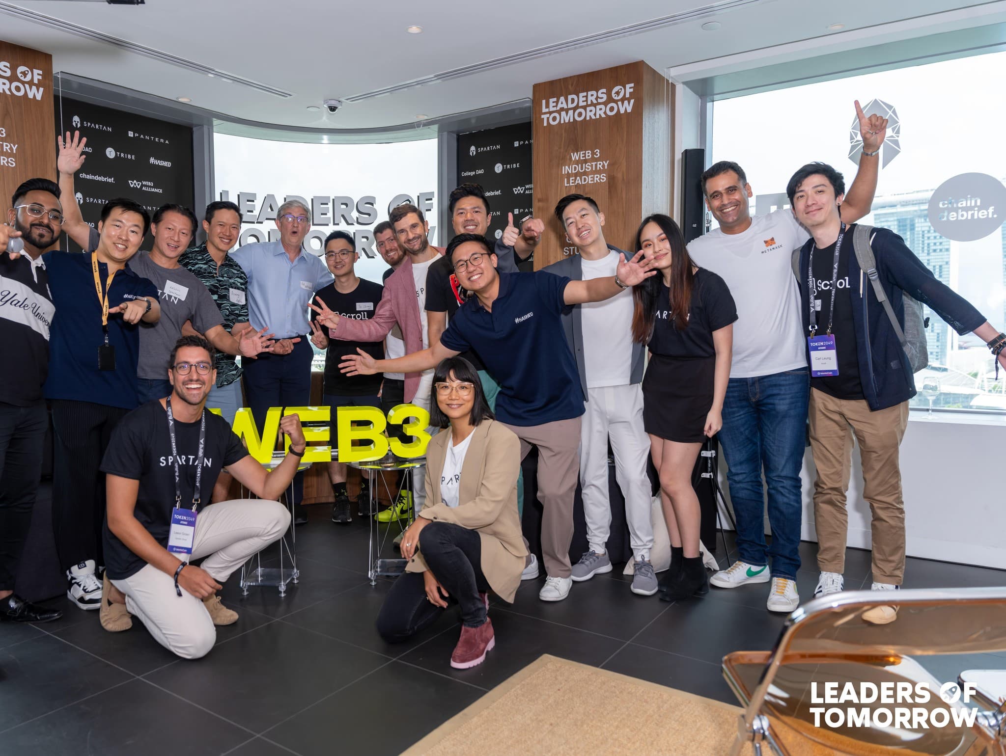 W3A members gathered at an industry event